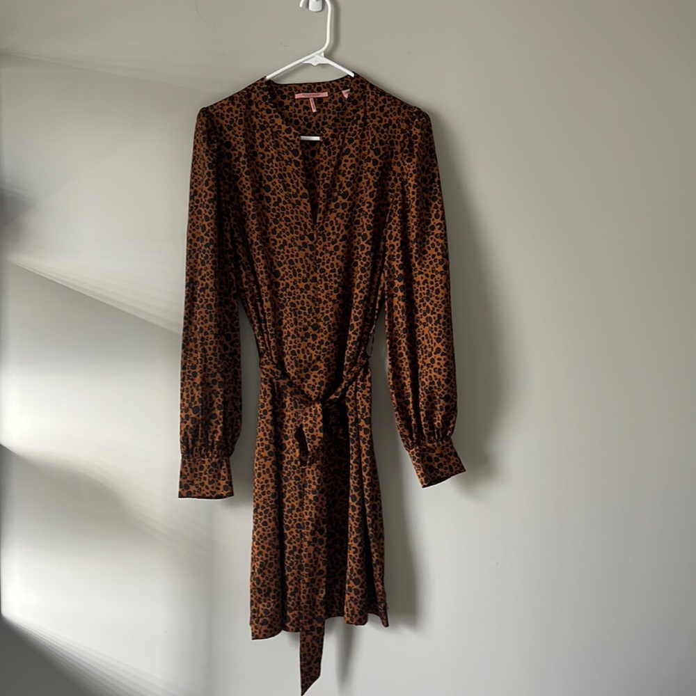 NWT Scotch & Soda Animal Print Dress Sz L